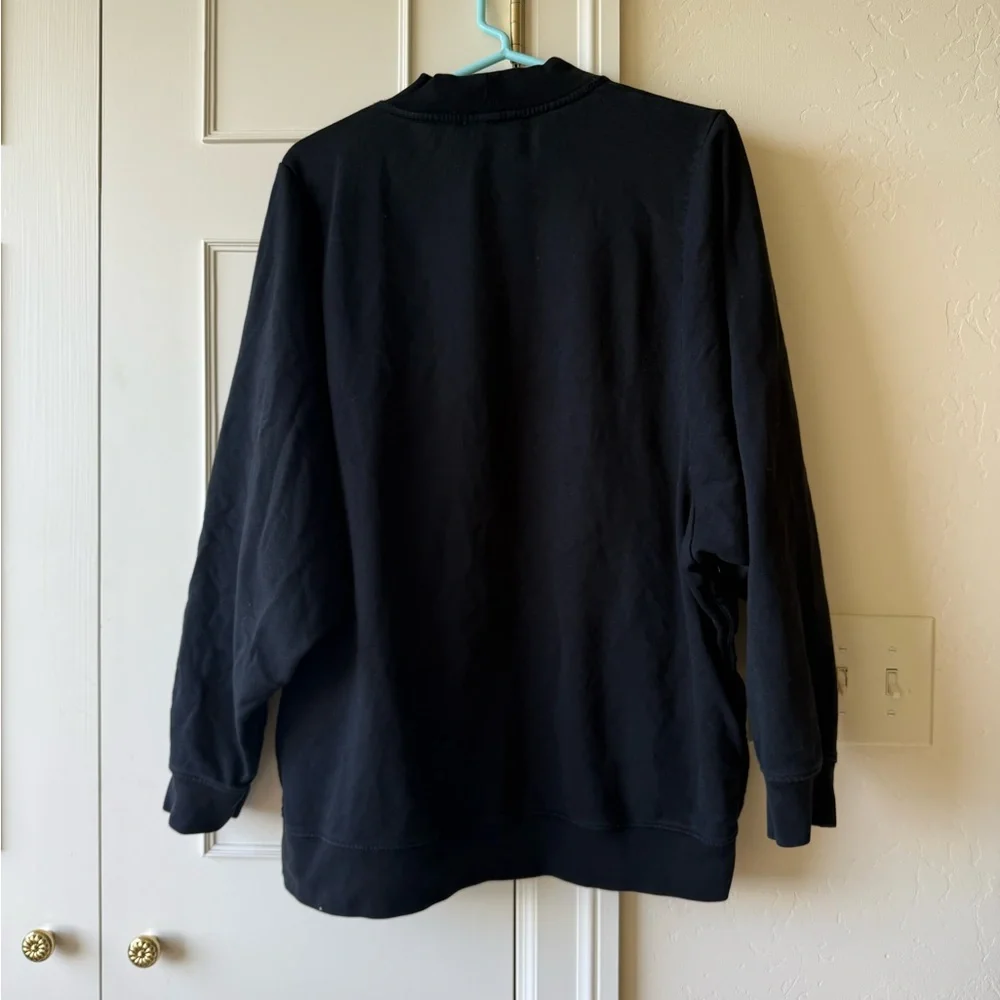 ALLSAINTS Leti Freida Side-Snap Sweatshirt Size M - Picture 9 of 9